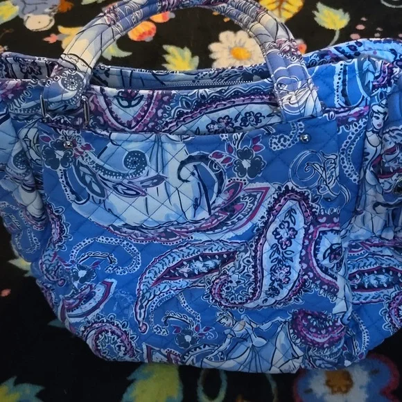 Vera Bradley DISNEY Cinderella Blue and Pink Paisley Bag - Picture 2 of 5